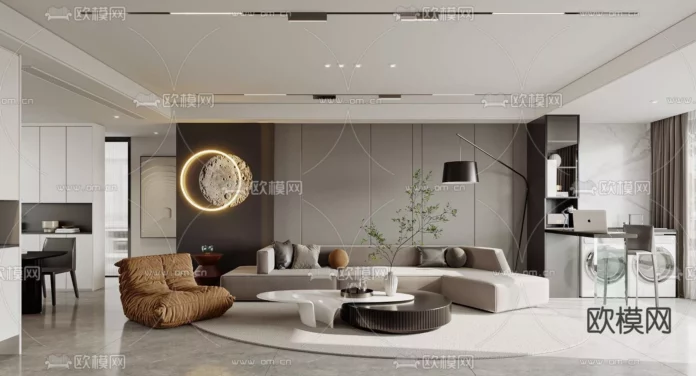 MODERN INTERIOR COLLECTION - SKETCHUP 3D SCENE - VRAY OR ENSCAPE - ID09099