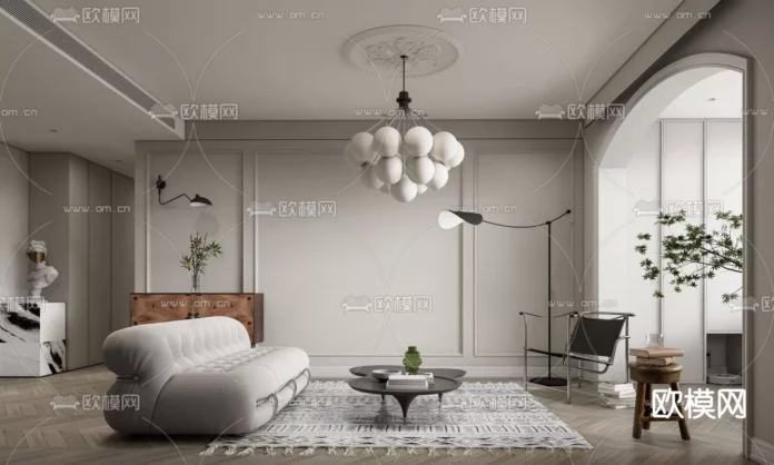 MODERN INTERIOR COLLECTION - SKETCHUP 3D SCENE - VRAY OR ENSCAPE - ID09107