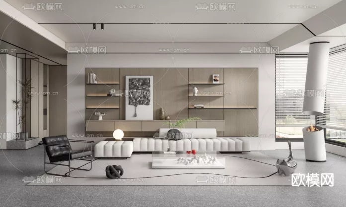 MODERN INTERIOR COLLECTION - SKETCHUP 3D SCENE - VRAY OR ENSCAPE - ID09126