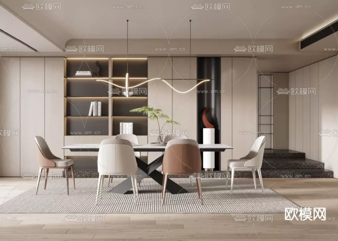 MODERN INTERIOR COLLECTION - SKETCHUP 3D SCENE - VRAY OR ENSCAPE - ID09138