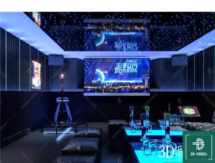 MODERN KARAOKE - SKETCHUP 3D SCENE - VRAY OR ENSCAPE - ID09362