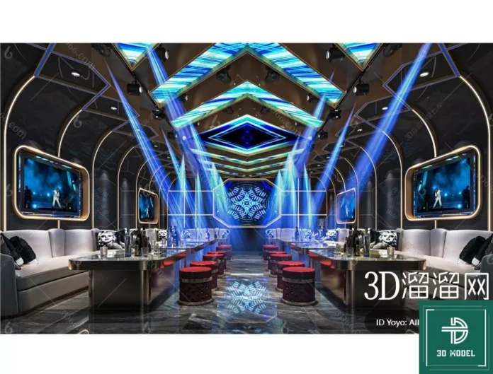 MODERN KARAOKE - SKETCHUP 3D SCENE - VRAY OR ENSCAPE - ID09373