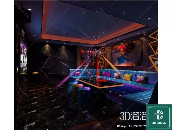 MODERN KARAOKE - SKETCHUP 3D SCENE - VRAY OR ENSCAPE - ID09376