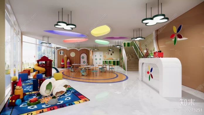 MODERN KINDERGARTEN - SKETCHUP 3D SCENE - VRAY OR ENSCAPE - ID09450