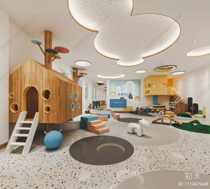 MODERN KINDERGARTEN - SKETCHUP 3D SCENE - VRAY OR ENSCAPE - ID09481