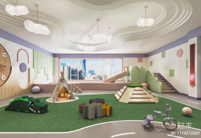 MODERN KINDERGARTEN - SKETCHUP 3D SCENE - VRAY OR ENSCAPE - ID09491