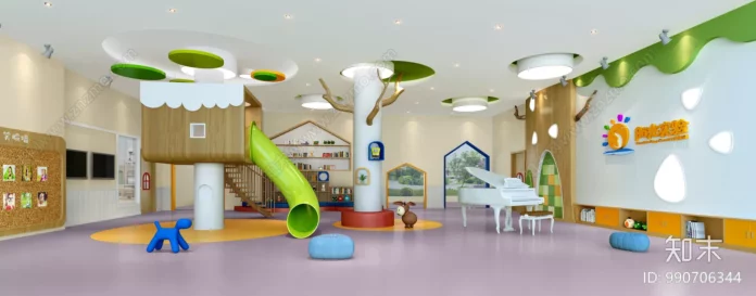 MODERN KINDERGARTEN - SKETCHUP 3D SCENE - VRAY OR ENSCAPE - ID09514