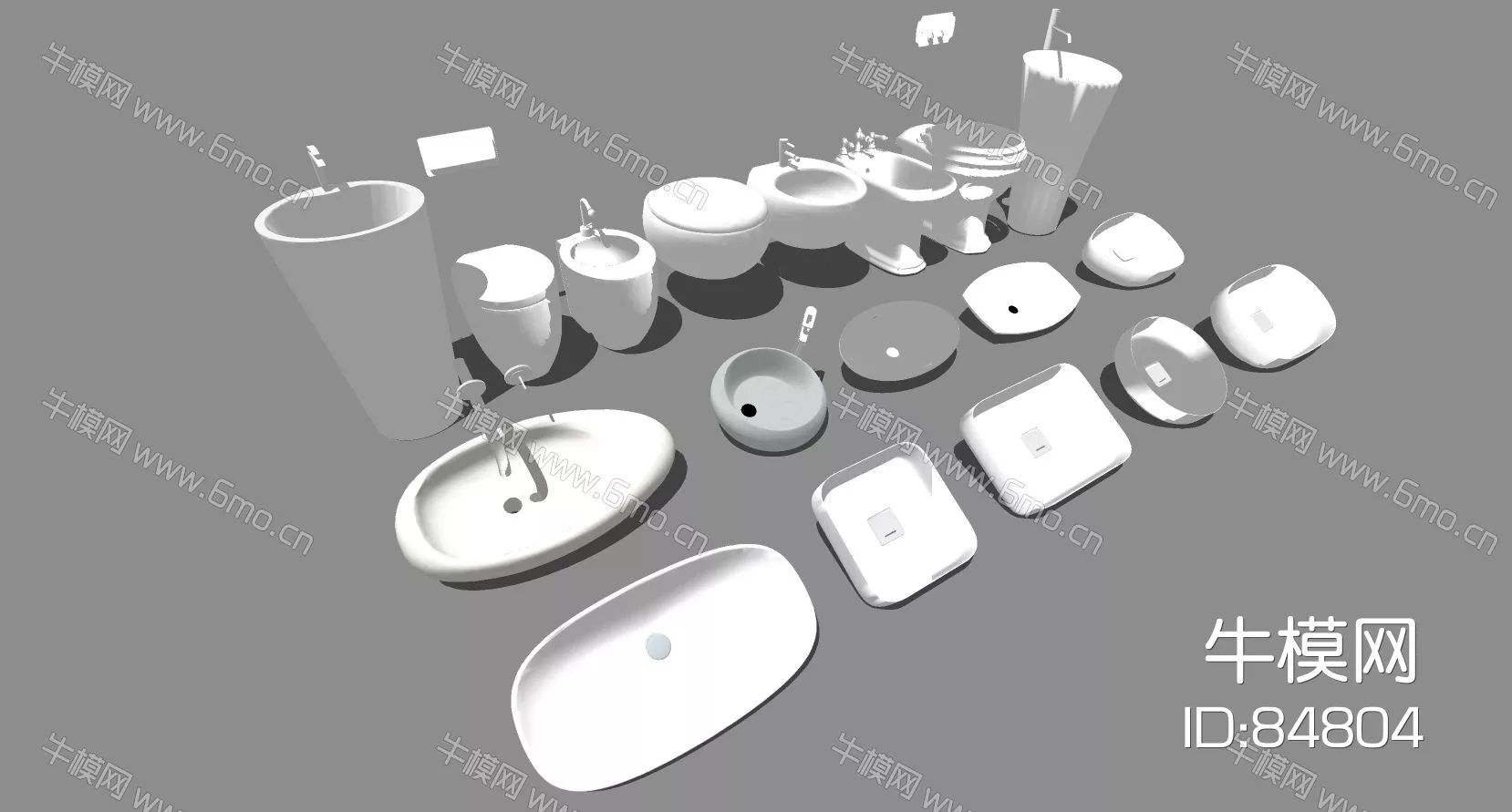 MODERN KITCHEN - BATHROOM DECOR - SKETCHUP 3D MODEL - ENSCAPE - 84804