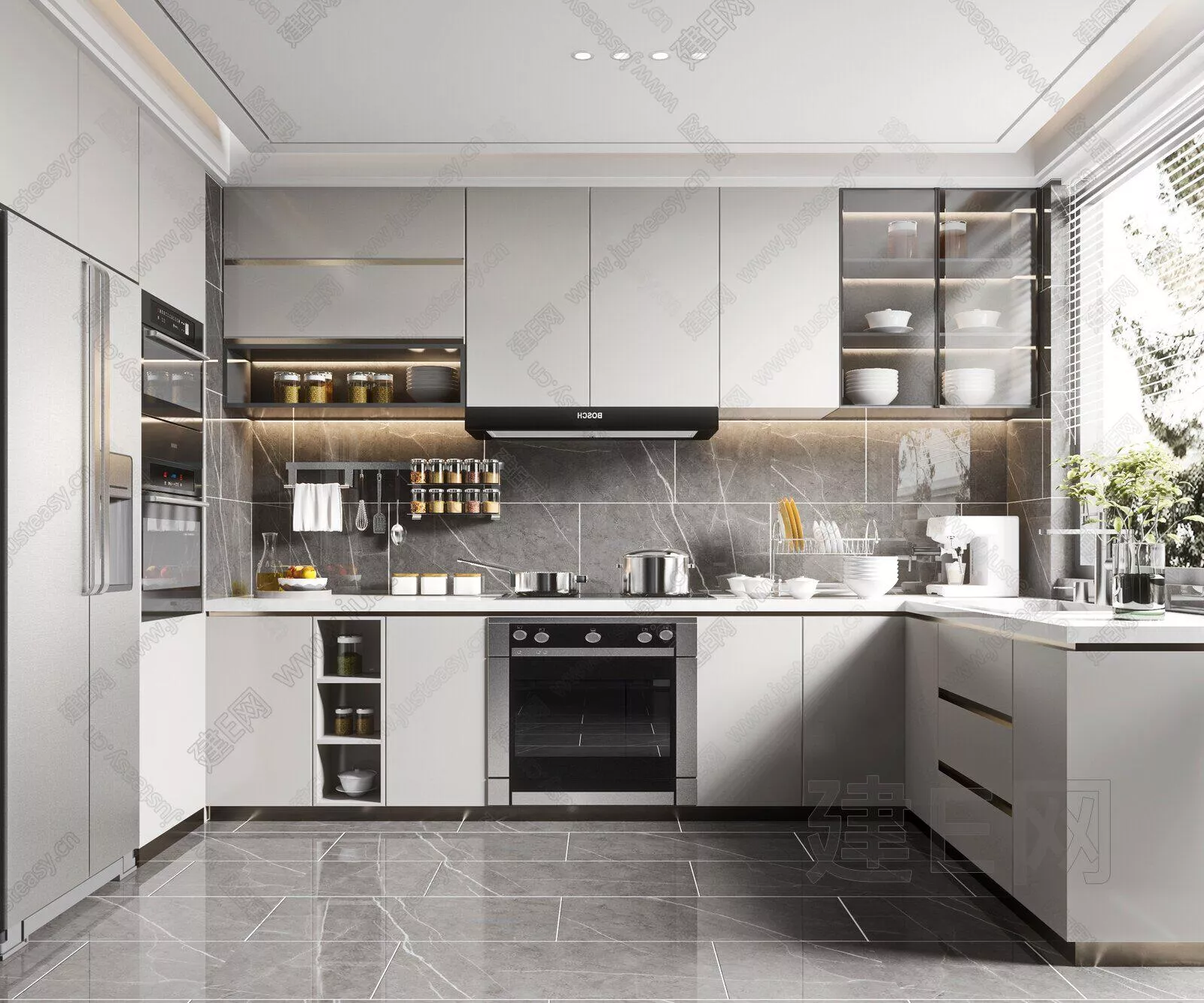 MODERN KITCHEN - SKETCHUP 3D SCENE - ENSCAPE - 102255072