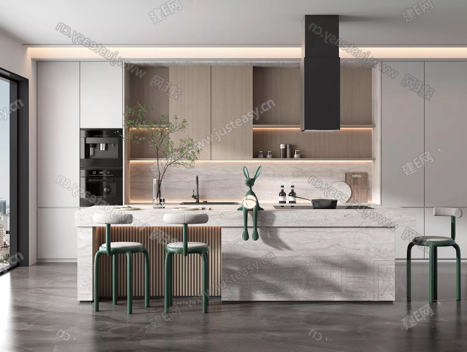 MODERN KITCHEN - SKETCHUP 3D SCENE - ENSCAPE - 103499621