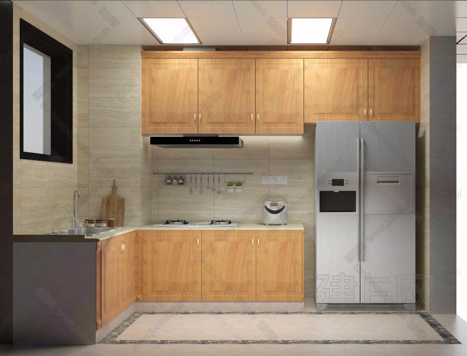 MODERN KITCHEN - SKETCHUP 3D SCENE - ENSCAPE - 104874281