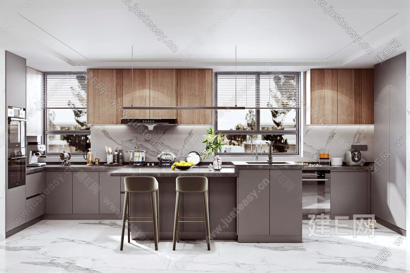 MODERN KITCHEN - SKETCHUP 3D SCENE - ENSCAPE - 105333760