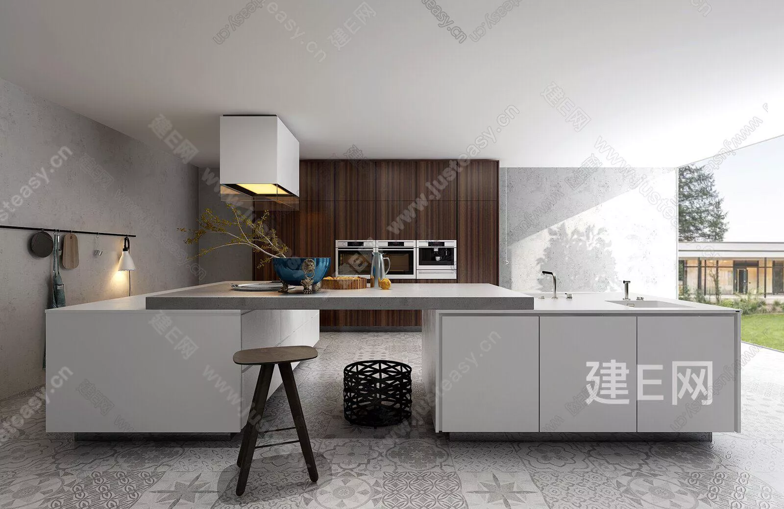 MODERN KITCHEN - SKETCHUP 3D SCENE - ENSCAPE - 110841284