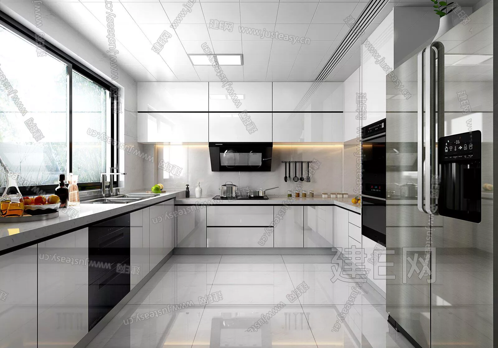 MODERN KITCHEN - SKETCHUP 3D SCENE - ENSCAPE - 111889771