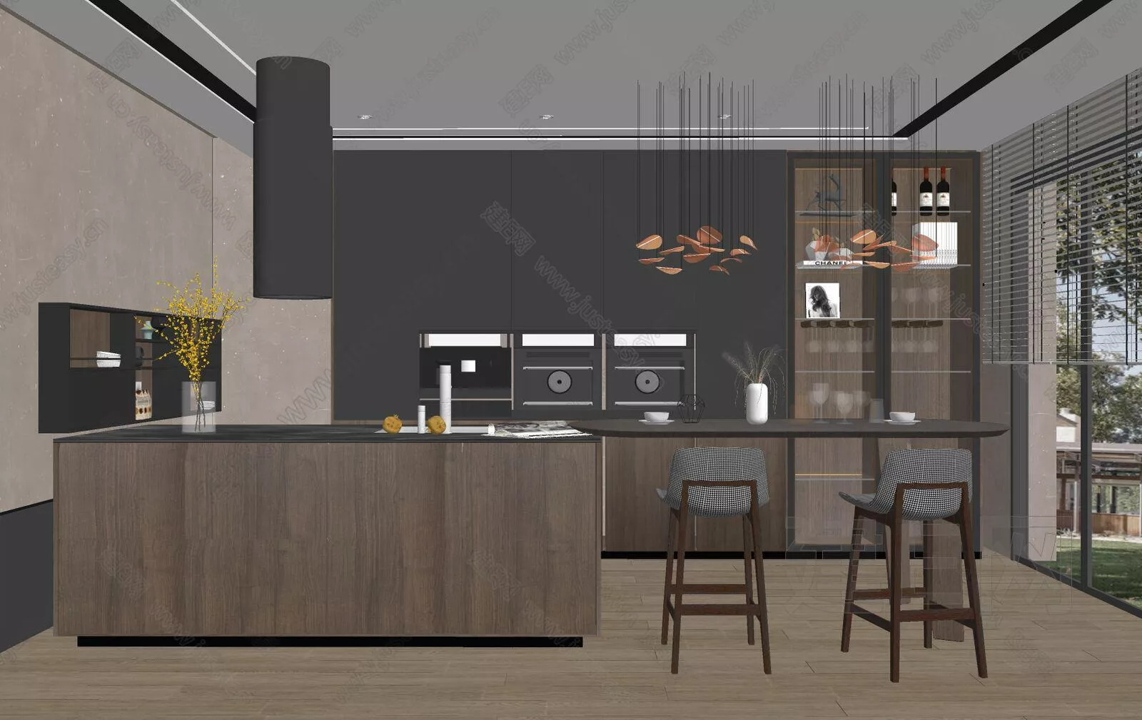 MODERN KITCHEN - SKETCHUP 3D SCENE - ENSCAPE - 116409721