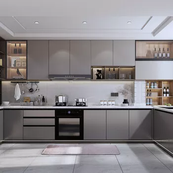 MODERN KITCHEN - SKETCHUP 3D SCENE - ENSCAPE - ID09565