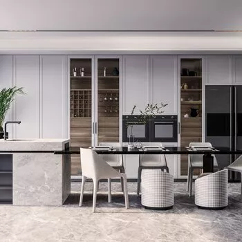 MODERN KITCHEN - SKETCHUP 3D SCENE - ENSCAPE - ID09574