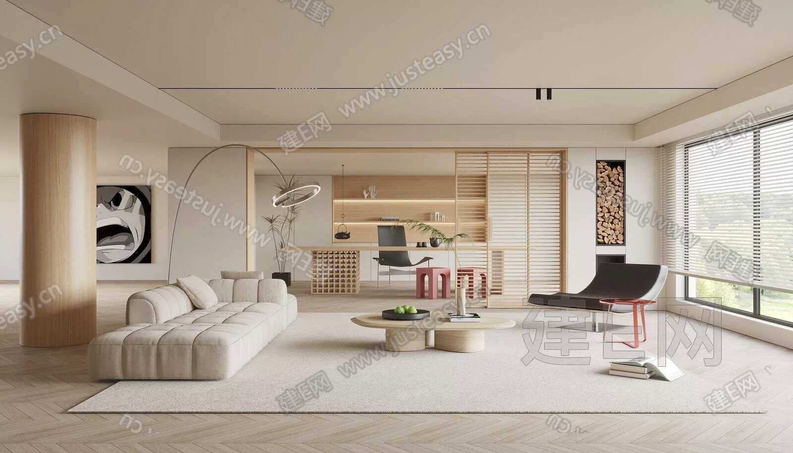 MODERN LIVING ROOM - SKETCHUP 3D SCENE - ENSCAPE - 101664448