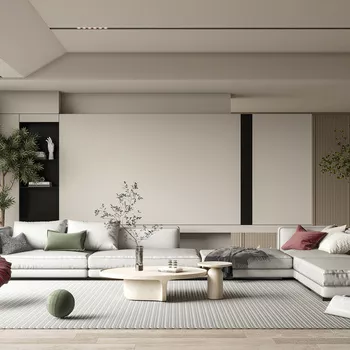 MODERN LIVING ROOM - SKETCHUP 3D SCENE - VRAY - ID10195