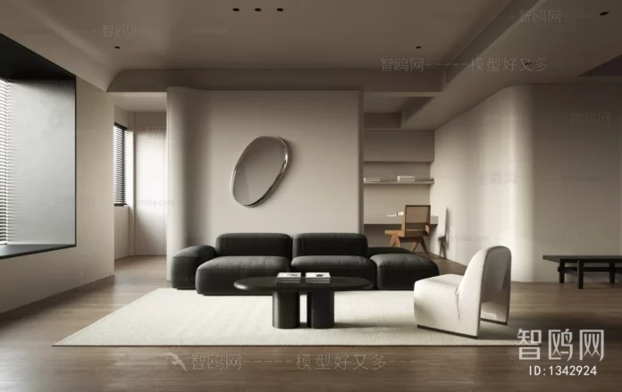 MODERN LIVING ROOM - SKETCHUP 3D SCENE - VRAY OR ENSCAPE - ID10401