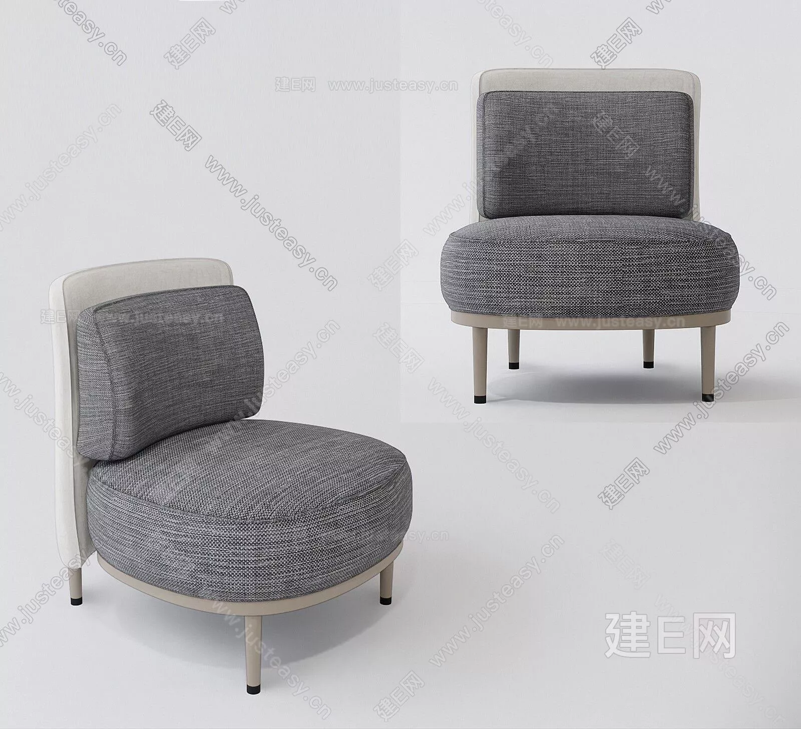 MODERN LOUNGLE CHAIR - SKETCHUP 3D MODEL - ENSCAPE - 102254054