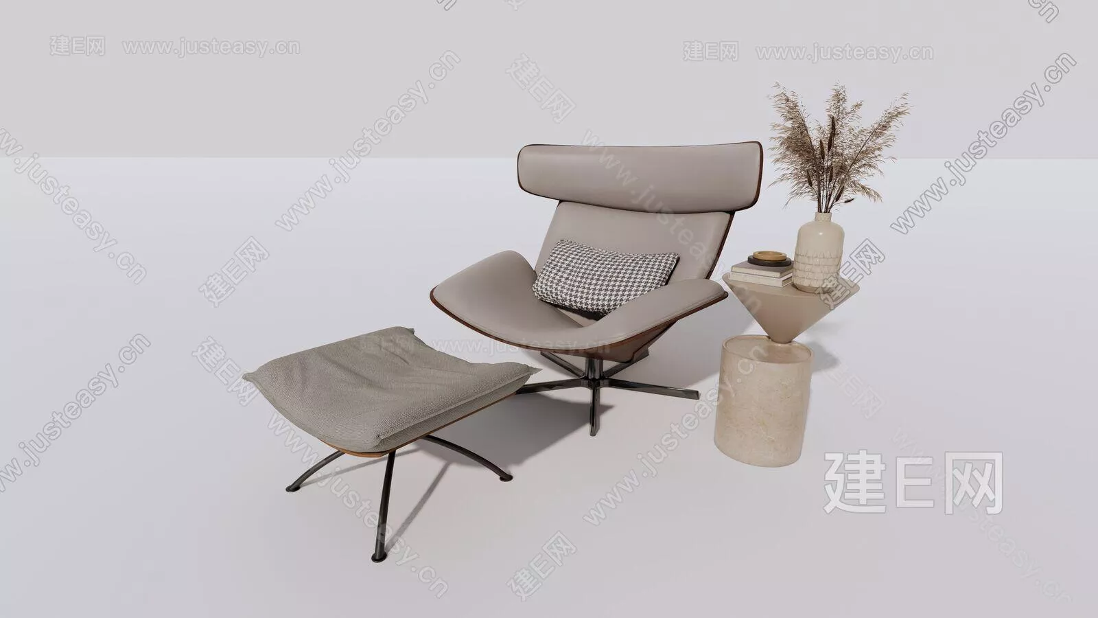 MODERN LOUNGLE CHAIR - SKETCHUP 3D MODEL - ENSCAPE - 103105987