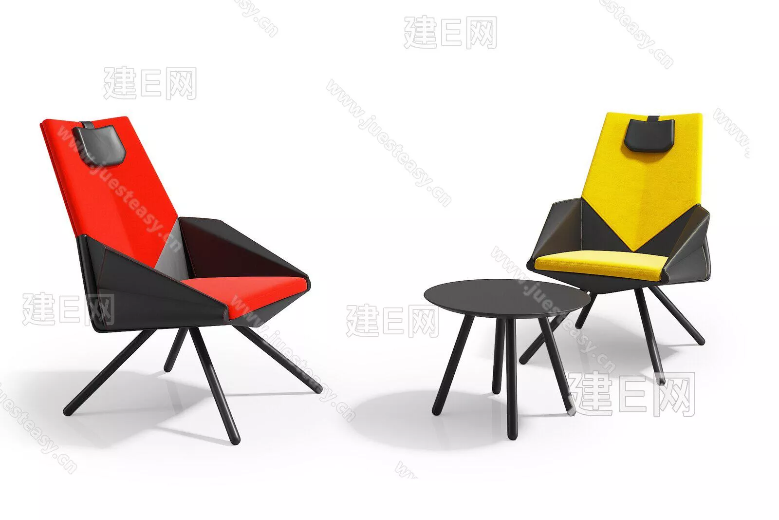 MODERN LOUNGLE CHAIR - SKETCHUP 3D MODEL - ENSCAPE - 106647014