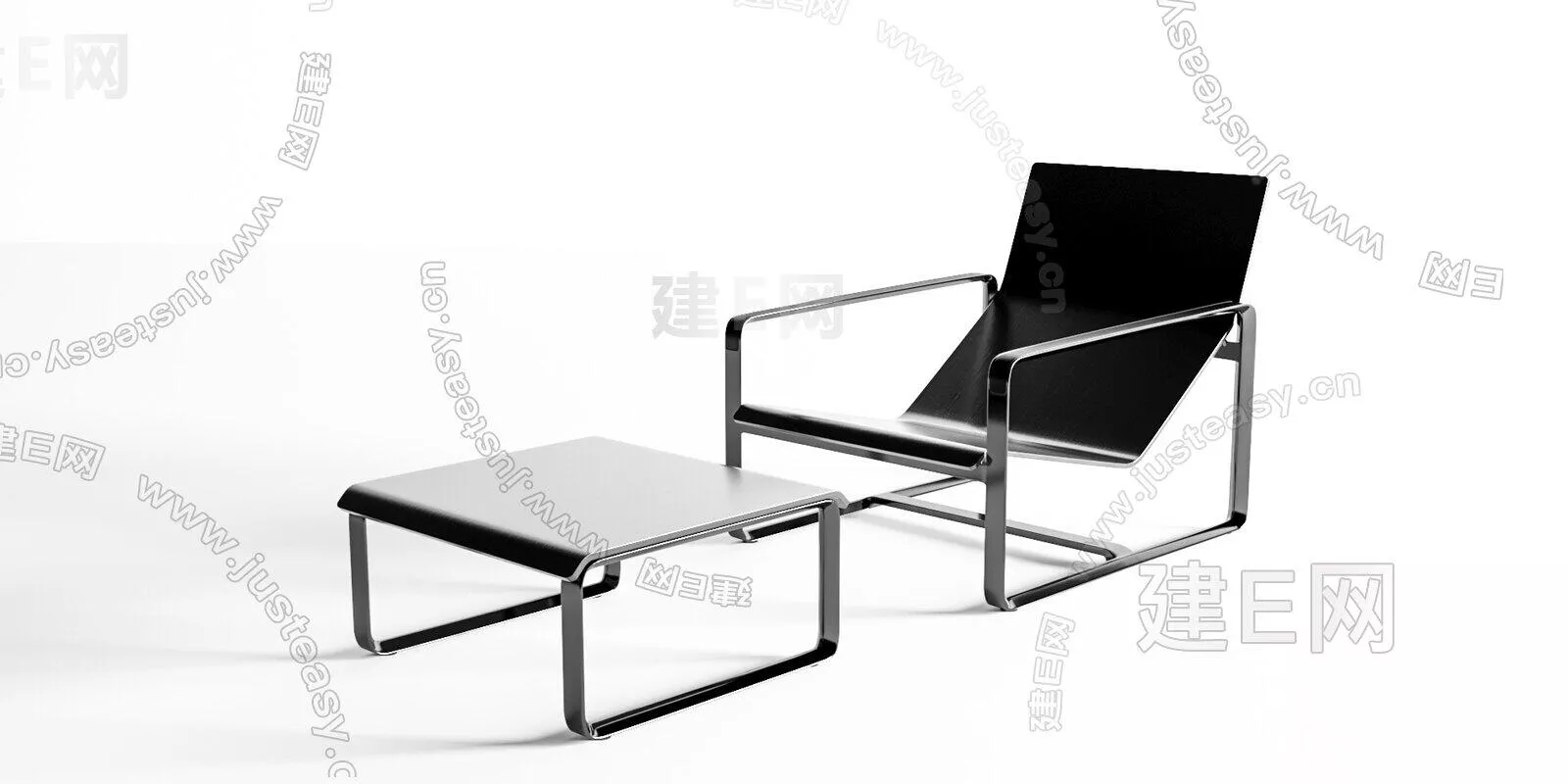 MODERN LOUNGLE CHAIR - SKETCHUP 3D MODEL - ENSCAPE - 111037875