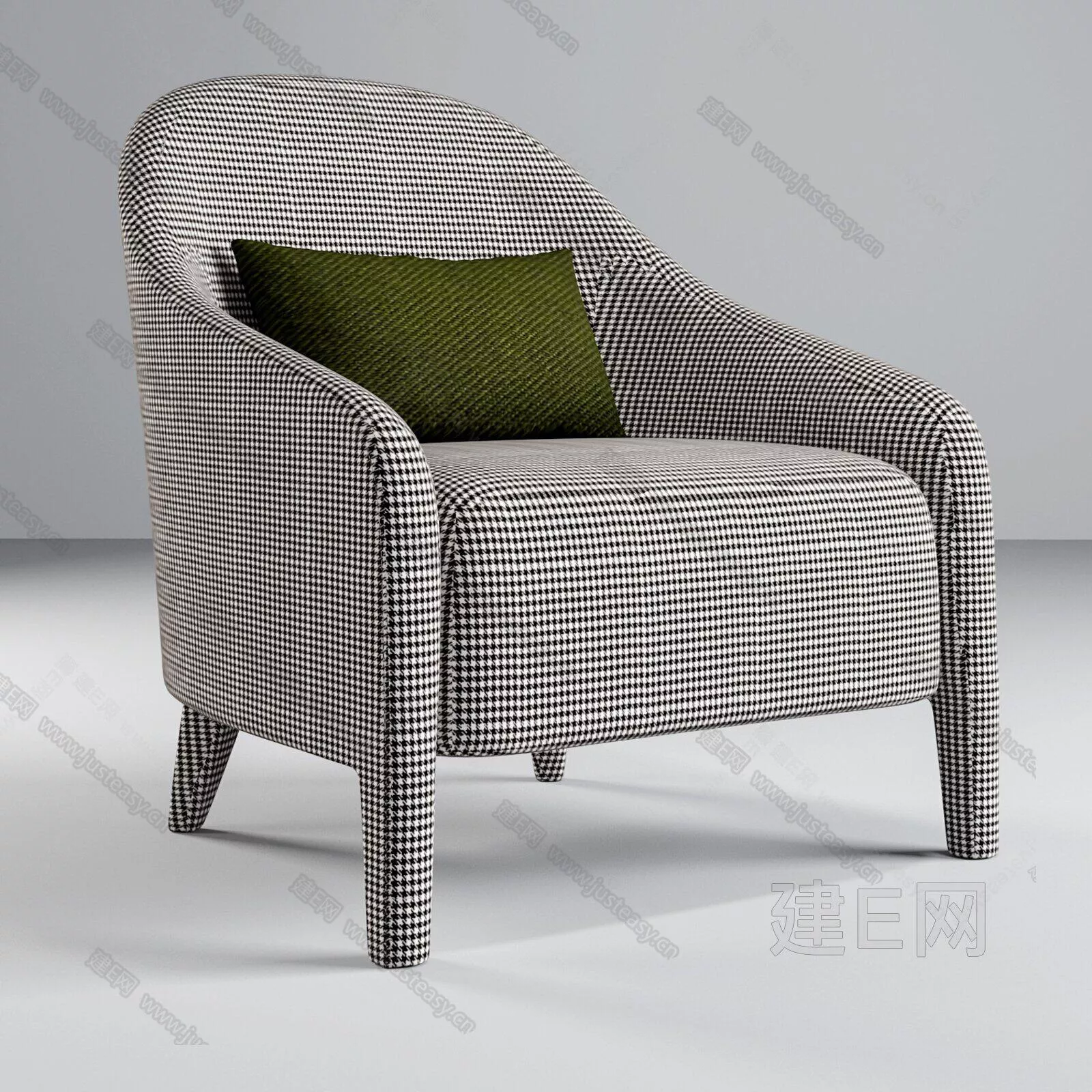 MODERN LOUNGLE CHAIR - SKETCHUP 3D MODEL - ENSCAPE - 112086508