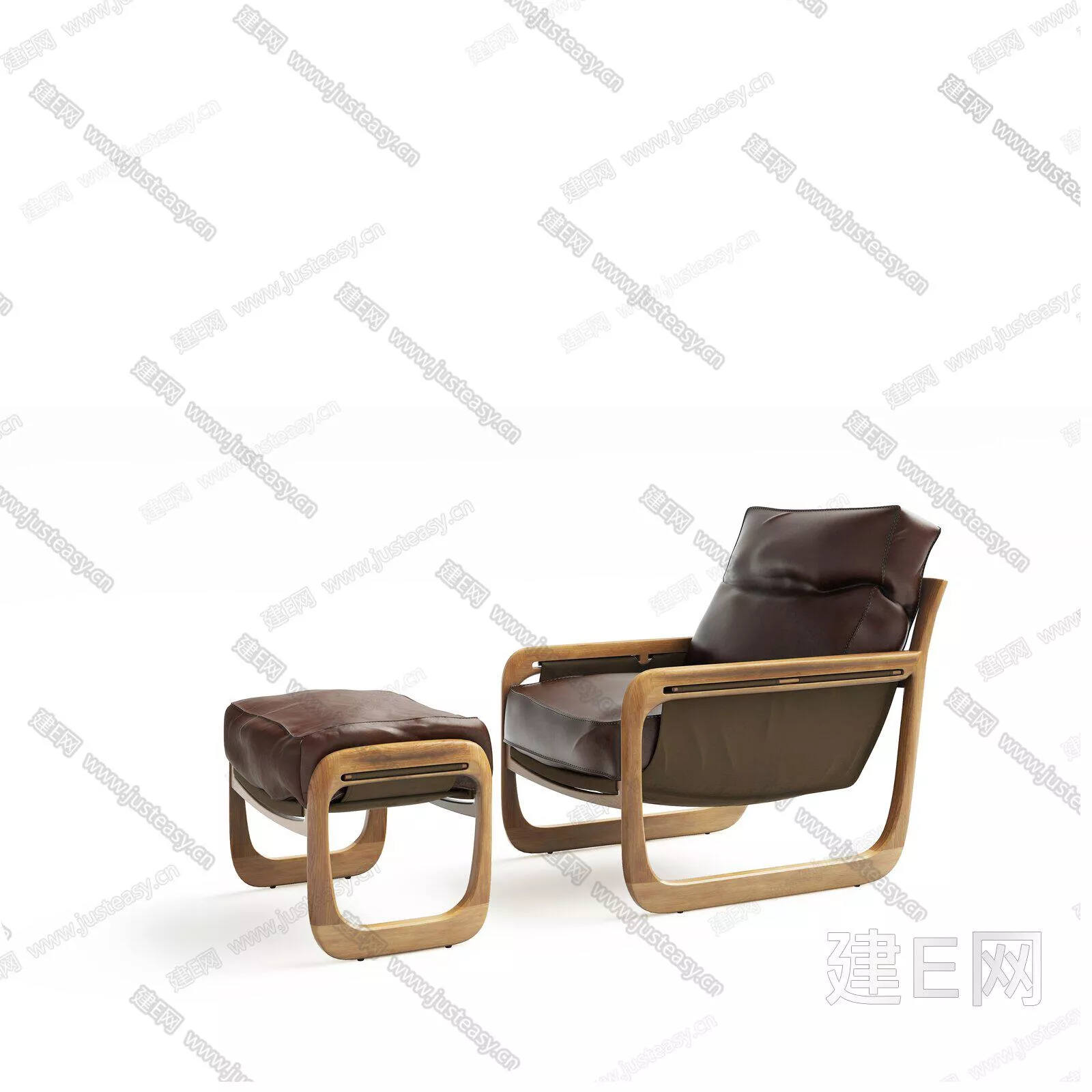 MODERN LOUNGLE CHAIR - SKETCHUP 3D MODEL - ENSCAPE - 112741665