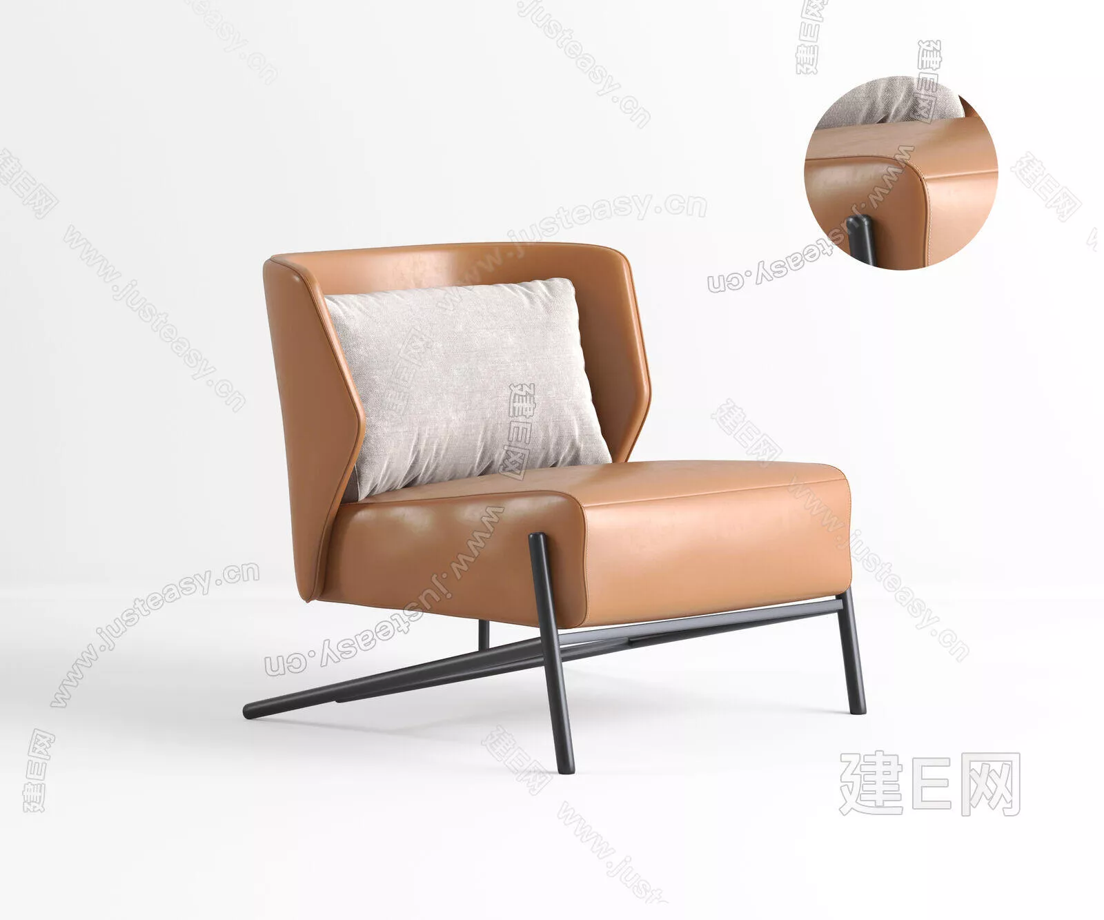 MODERN LOUNGLE CHAIR - SKETCHUP 3D MODEL - ENSCAPE - 114836879