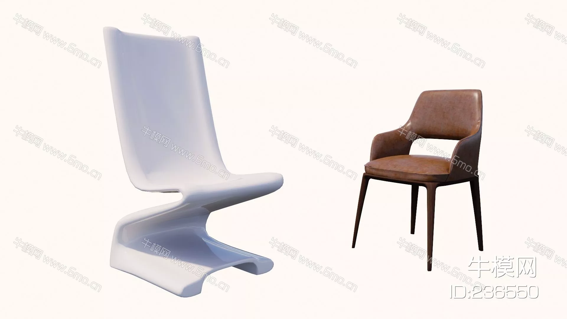 MODERN LOUNGLE CHAIR - SKETCHUP 3D MODEL - ENSCAPE - 236550