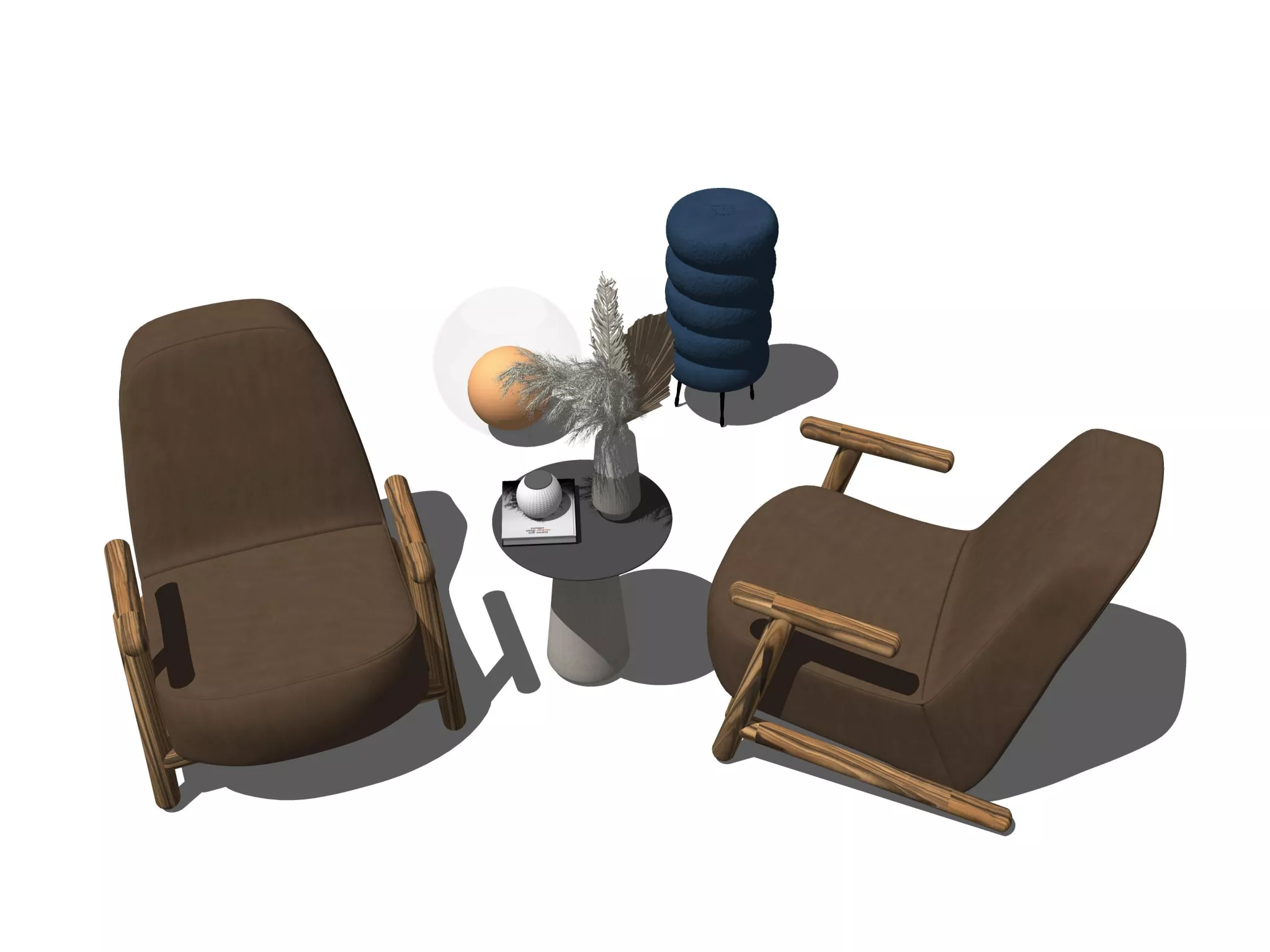 MODERN LOUNGLE CHAIR - SKETCHUP 3D MODEL - ENSCAPE - 249455