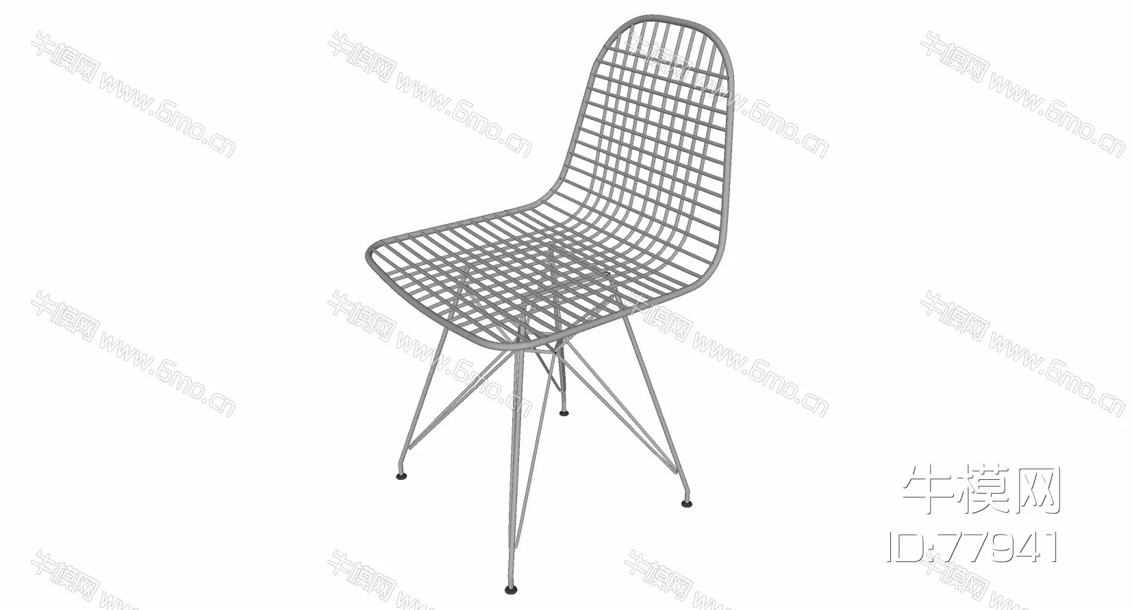 MODERN LOUNGLE CHAIR - SKETCHUP 3D MODEL - ENSCAPE - 77941