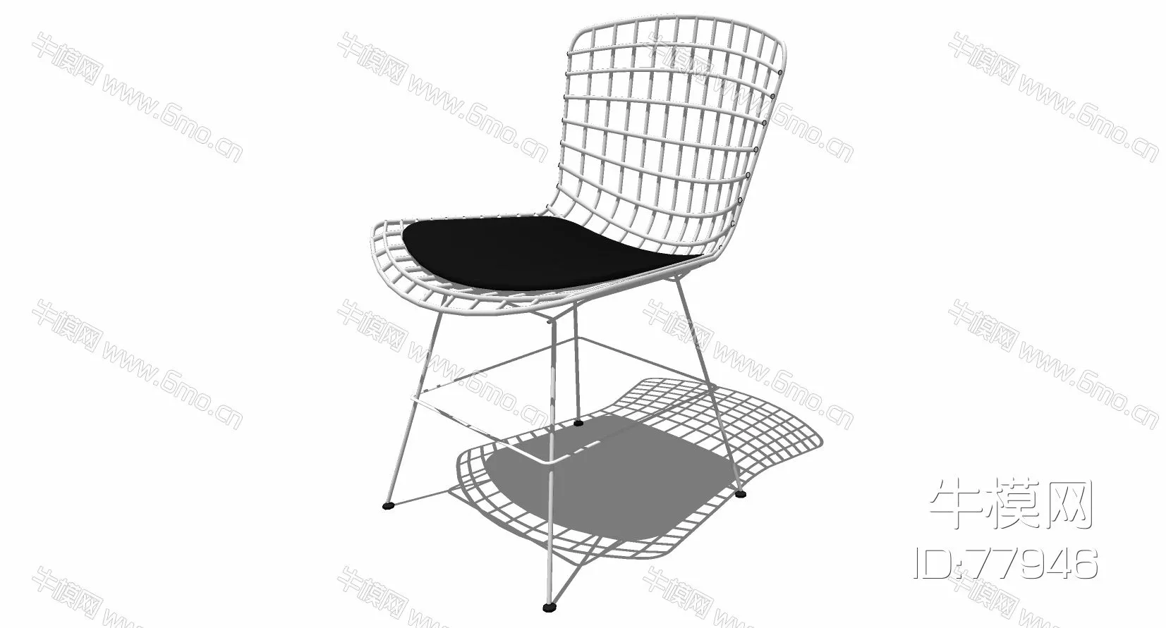 MODERN LOUNGLE CHAIR - SKETCHUP 3D MODEL - ENSCAPE - 77946