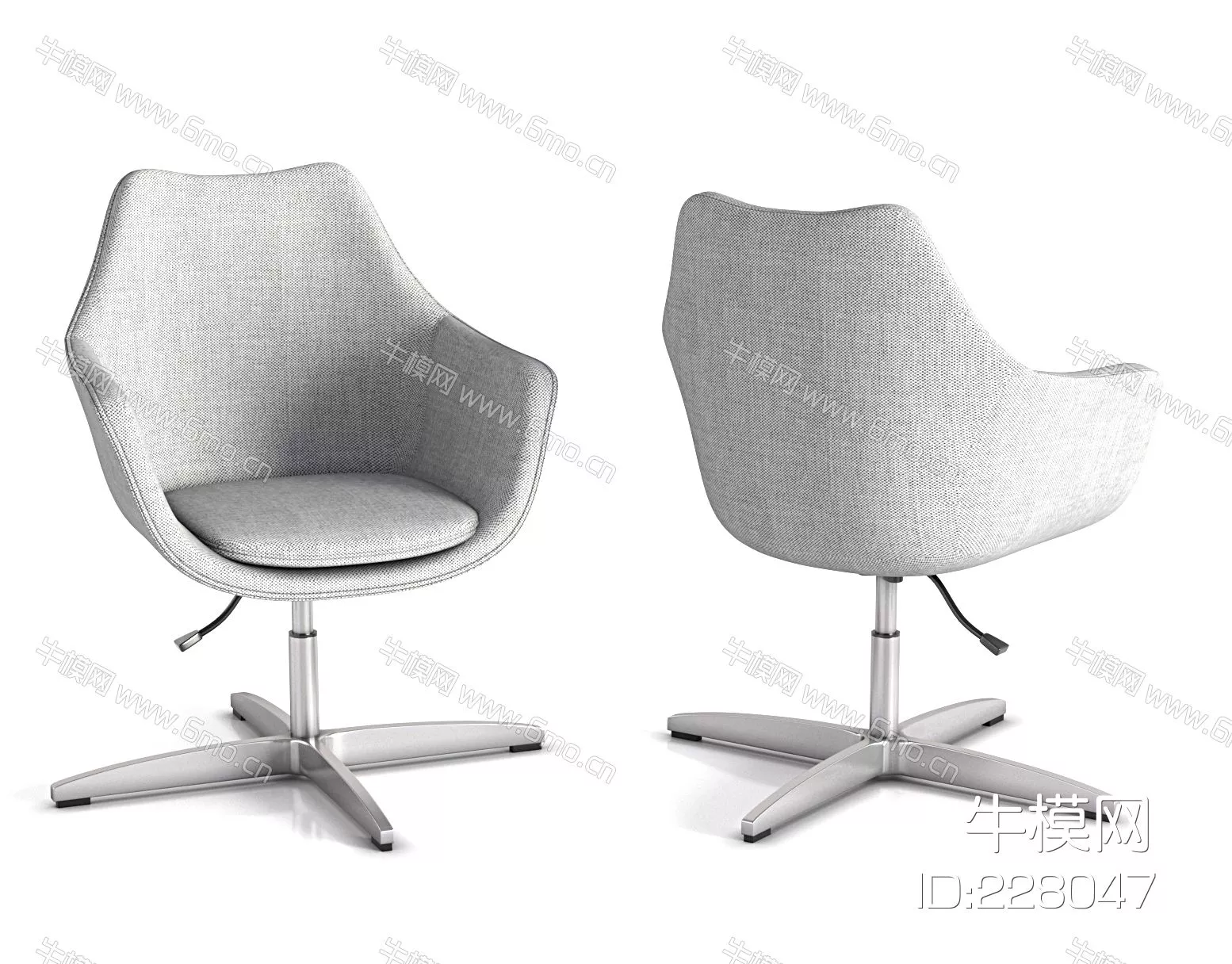 MODERN LOUNGLE CHAIR - SKETCHUP 3D MODEL - VRAY - 228047