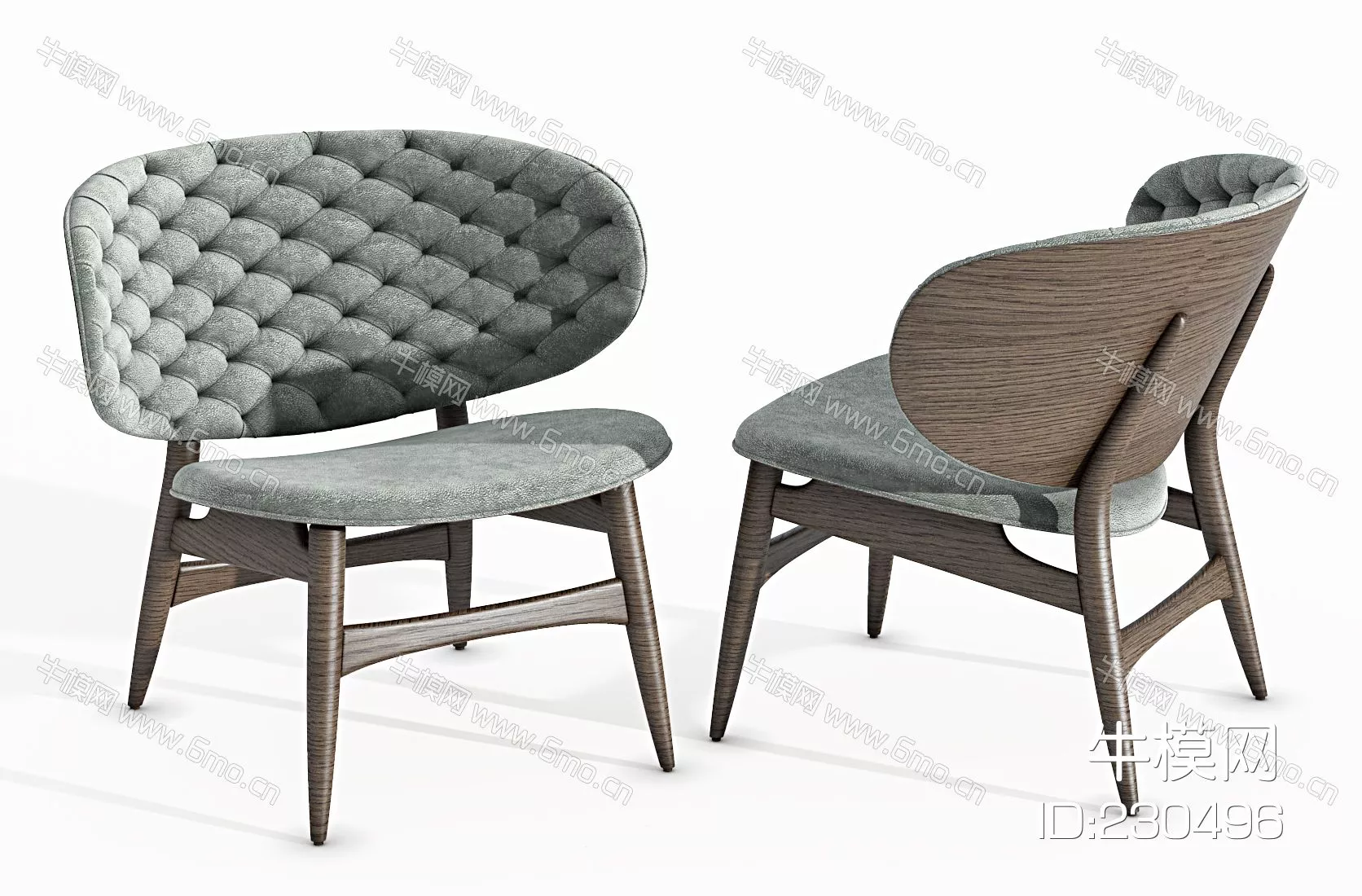 MODERN LOUNGLE CHAIR - SKETCHUP 3D MODEL - VRAY - 230496