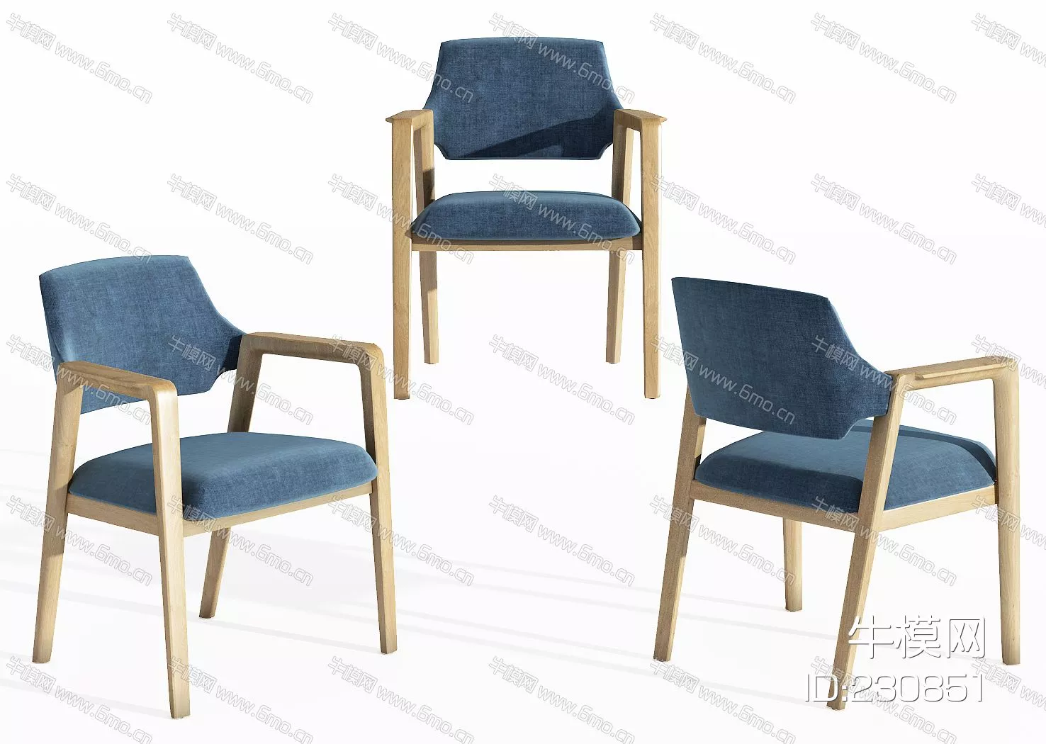 MODERN LOUNGLE CHAIR - SKETCHUP 3D MODEL - VRAY - 230851