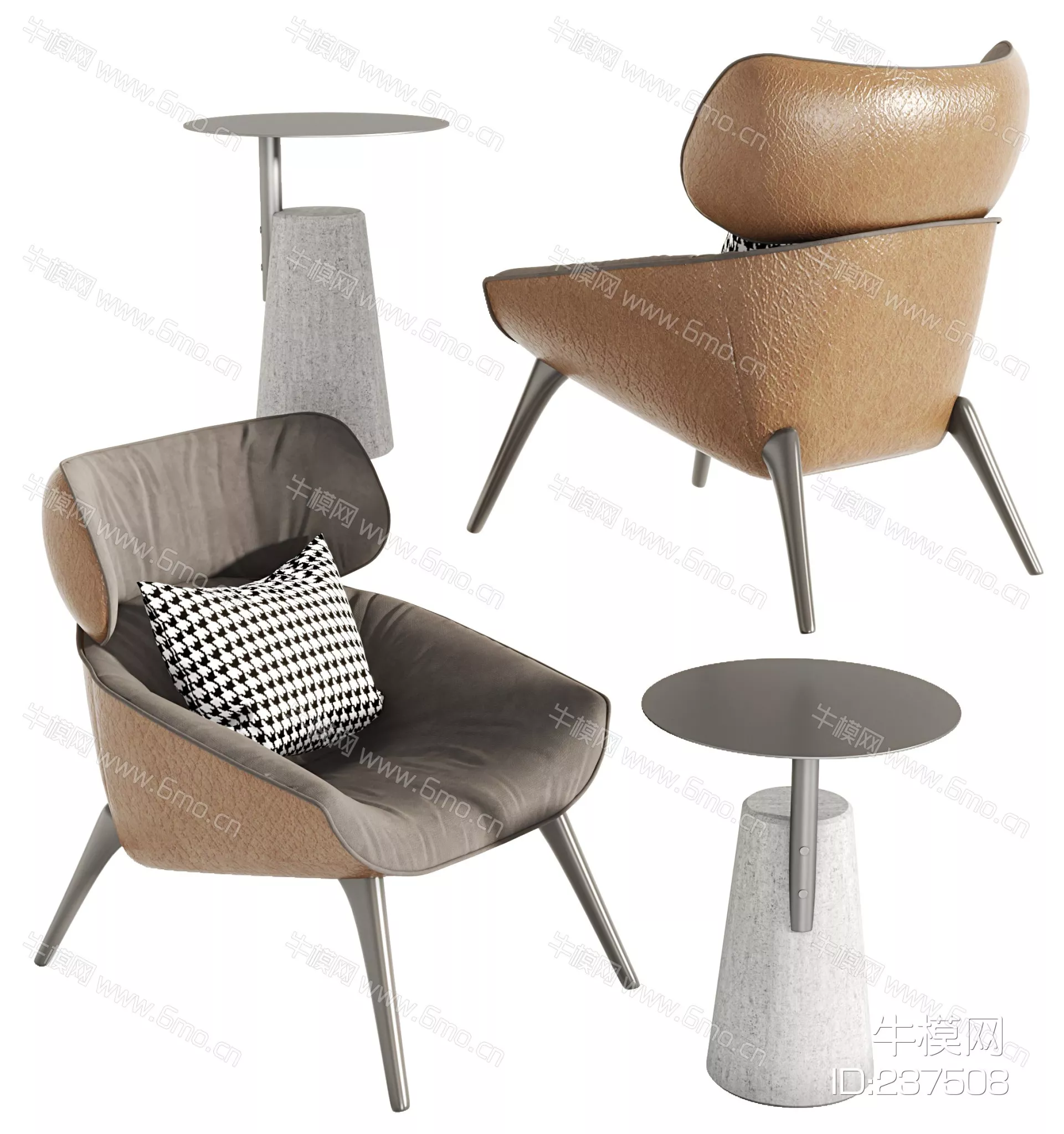 MODERN LOUNGLE CHAIR - SKETCHUP 3D MODEL - VRAY - 237508