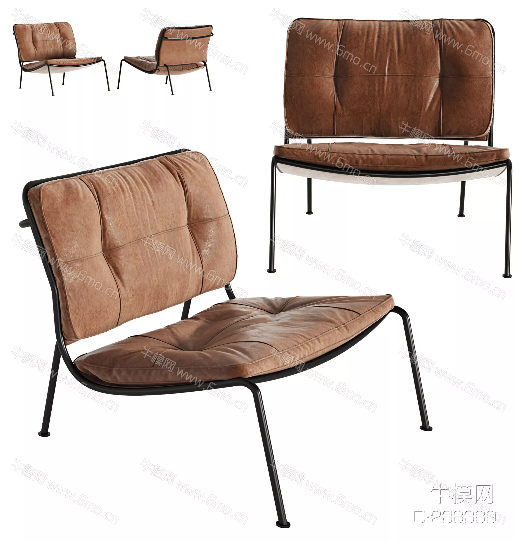 MODERN LOUNGLE CHAIR - SKETCHUP 3D MODEL - VRAY - 238389