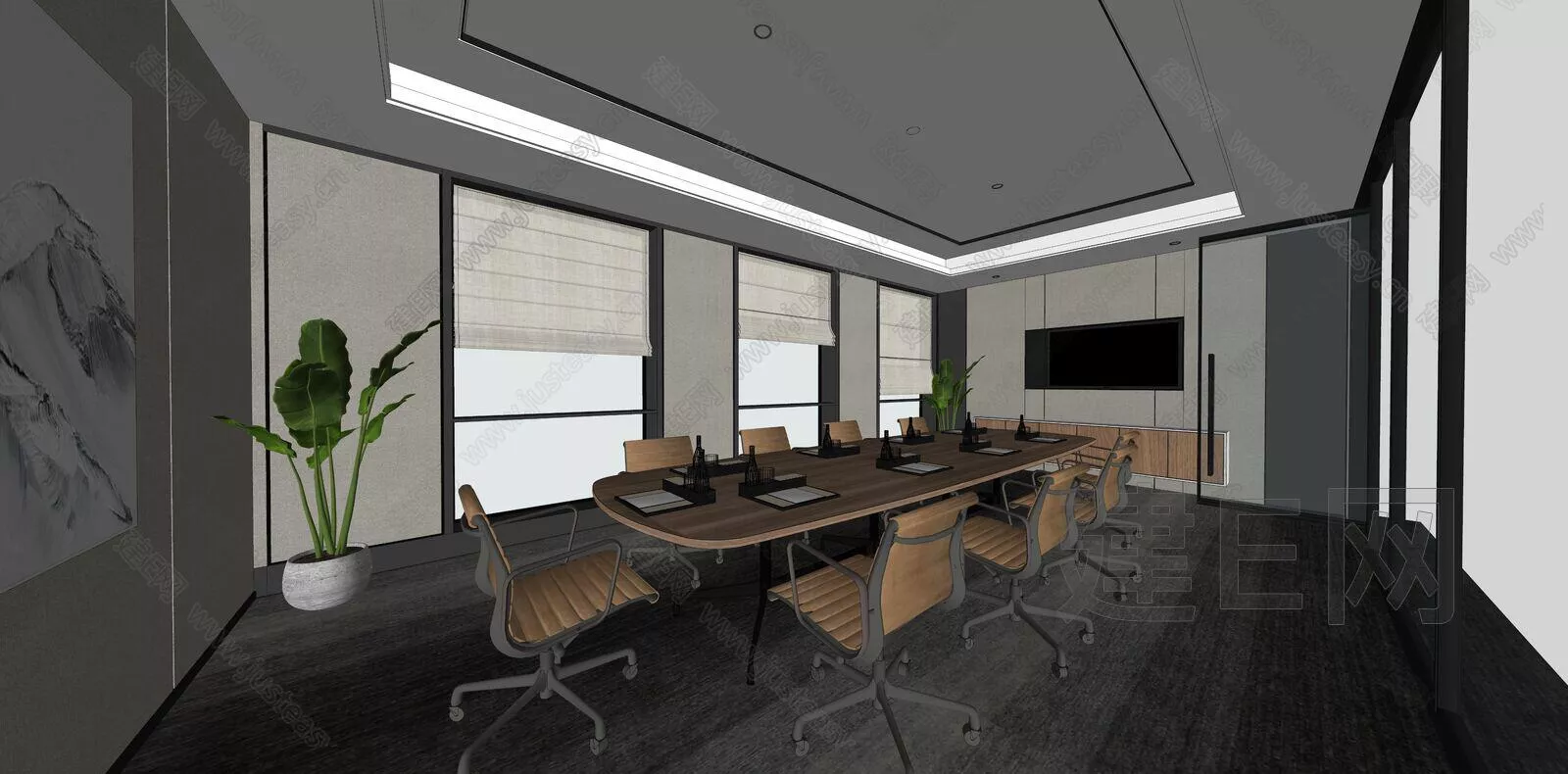 MODERN MEETING ROOM - SKETCHUP 3D SCENE - ENSCAPE - 109855133