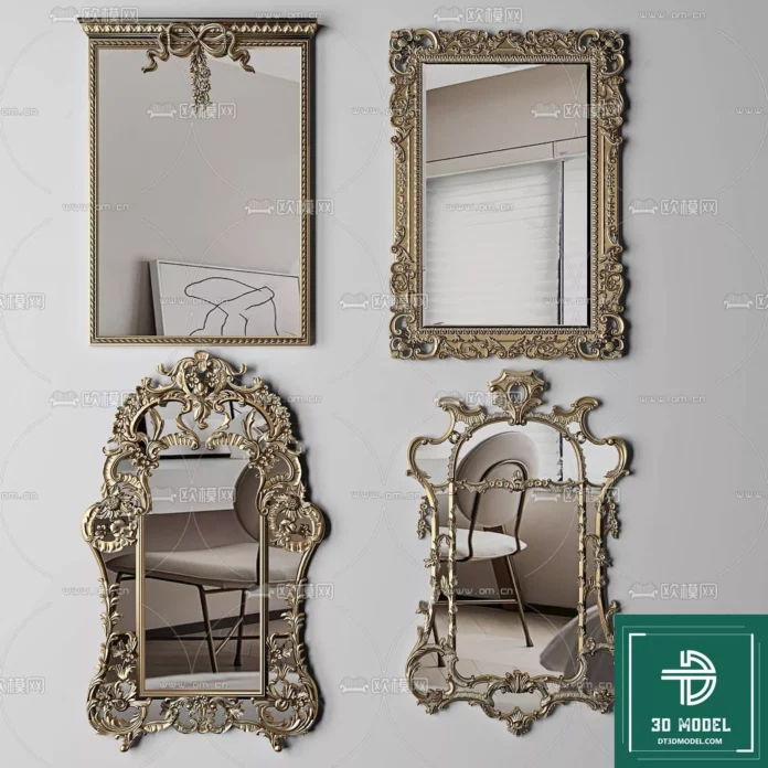 MODERN MIRROR - SKETCHUP 3D MODEL - VRAY OR ENSCAPE - ID11162