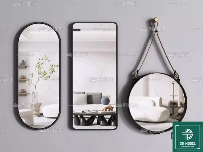 MODERN MIRROR - SKETCHUP 3D MODEL - VRAY OR ENSCAPE - ID11177