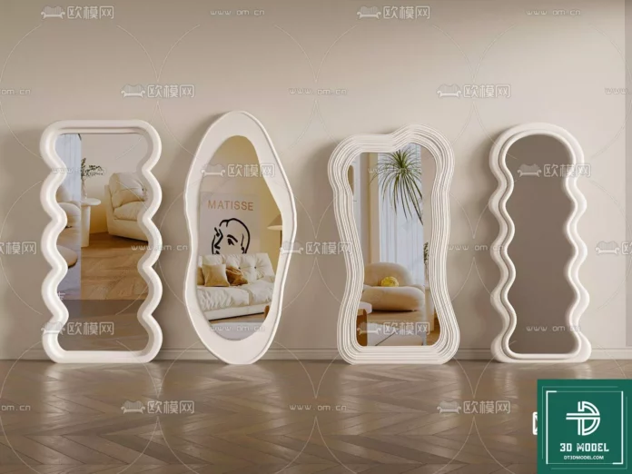 MODERN MIRROR - SKETCHUP 3D MODEL - VRAY OR ENSCAPE - ID11223