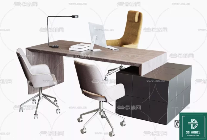 MODERN OFFICE FURNITURE - SKETCHUP 3D MODEL - VRAY OR ENSCAPE - ID11435