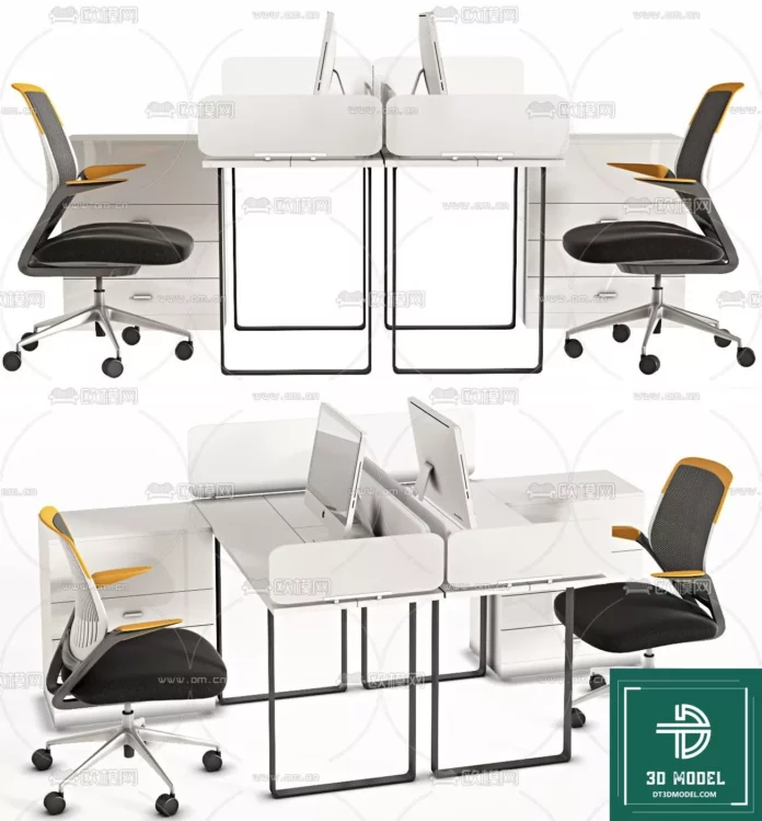 MODERN OFFICE FURNITURE - SKETCHUP 3D MODEL - VRAY OR ENSCAPE - ID11450