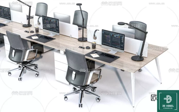 MODERN OFFICE FURNITURE - SKETCHUP 3D MODEL - VRAY OR ENSCAPE - ID11455