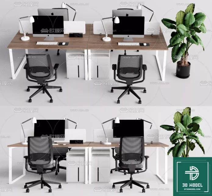 MODERN OFFICE FURNITURE - SKETCHUP 3D MODEL - VRAY OR ENSCAPE - ID11480