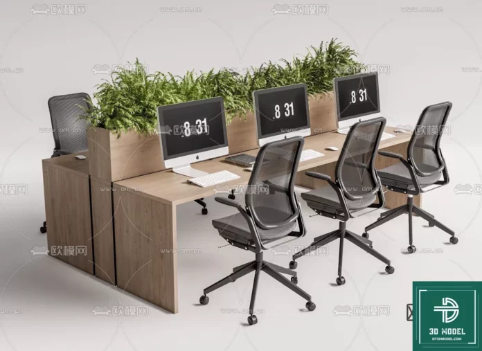 MODERN OFFICE FURNITURE - SKETCHUP 3D MODEL - VRAY OR ENSCAPE - ID11505