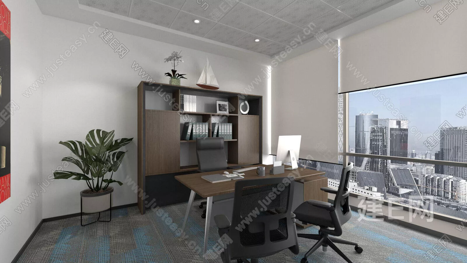 MODERN OFFICE INTERIOR - SKETCHUP 3D MODEL - ENSCAPE - 101204515